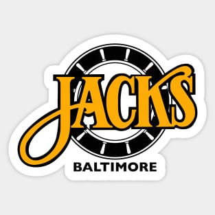 Classic Baltimore Skipjacks Hockey Sticker